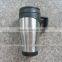 16OZ Double Wall Thermos Plastic Travel Mug With Stainless Steel Outer