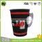 Logo Printed For Disposable Paper Cups With Handle 9oz For Hot Coffee