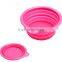 Pet Silicone Travel Feeding Bowl / dog Water Dish Feeder / collapsible silicone bowls