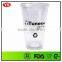 FDA certification Personalized insulated clear tumblers with straw for drink