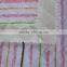 Brushed striped cotton flannel quilted tpu laminated fabric for baby urine mat