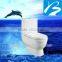 Artistic shape Elongated vitreous two piece toilet