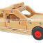 China Factory FSC&BSCI Christmas crafts smart kids self assemble DIY wooden small car toy for students educational