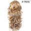 24inch blond color loose curl 100% high tempreture fibre lace front 185g Best selling simple design hair with good offer