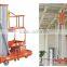 Hydraulic single mast vertical portable lift table