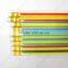 7 inch hb pencil set with eraser and colorful on pencil barrel