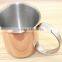High quality Stainless steel plating copper cup coffee cup with handle