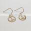 Trend earring 2016 earring hypoallergenic peace symbol earring women