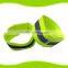 Fluorescent green reflective safty gym adjustable wristband