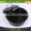 Black Round Enamel Roaster Pan Kitchen Cookware Set