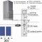 139L Integrated Solar Double-door Upright Refrigerator with built-in Lithium battery