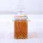 square glass whisky bottle with glass lid TY43