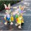 Animal garden sculptures lawn decoration lovely rabbit statue