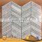 Dark Color Grey Basket Weave Tile Black Basalt Mosaic Tile