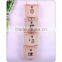 wholesale cotton four semicircular hanging bag with natural wood stick ,and with picture as show