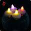 Colorful flame flameless CR2032 PVC mini tea candle light