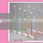 Telescoping double rolling garment rack, movable metal clothes hanger rack