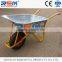 Rem WB6404 galvanized deep tray wheelbarrow for russia type gardening work use