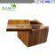 Mass production manufacturer wholesale bamboo salt container kitchen accessories