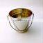 wedding party kids toy Mini small tin pail stainless steel milk pail