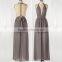 Solid Free Matching Chiffon Chic Maxi Dress