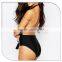 2016 Plunge Halter Neck Colour Block swimsuit for beautiful women sexy one piece bathing suits