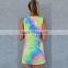 2016 Vestidos Watercolor Print Dresses Pencil Women Dress Summer Dresses