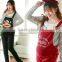 Maternity spring Spring fashion big yards pregnant women trousers/zipper suspenders/denim wear suspenders