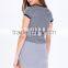 new arrival girls two color stripe t shirt custom OEM service