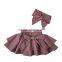 Summer Hot Sale Cute Baby Mini Skirt With Matching Headband