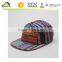 African pattern material newest leather patch cotton brand 5 panel cap