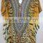 Leopard print crystal embellished tie up kaftan CAFTAN tunic poncho blouse