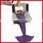 Factory Supplier knitted wool handmade mermaid blanket