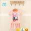 2017 summer new Korean children Girls baby shorts suit girls clothes sets 2 piece clothing for kids