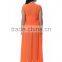 Women Chiffon V Neck Sleeveless Cocktail Party Evening Gown Long Dress