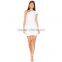 White one shoulder elegant short simple ladies evening dinner dresses