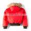 2017 OEM new style children's clothing hooded custom kids winter fur jackets wholesale in China
