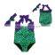 Purple Green Mermaid Swimming Costumes Baby Bikini Set in High Quality for Pretty Girls