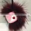 New arrival fashion real raccoon fur monster bag accessory keychain