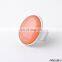 large natural oval stone silver ring