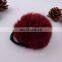 Factory wholesale baby elastic hair rubber ring with fur ball for girls and women