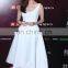 white sleeveless knee length European style brand day going out dress in clothing
