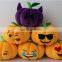 LOW MOQ cheap cute custom stuffed halloween pumpkin toy promotion gift custom whatsapp emoticon soft toy plush emoji pillow