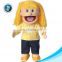 Cartoon cute custom plush worker human boy doll hand puppet wholesale kids toy stuffed soft plush cloth rag doll