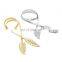 Golden/Silver Leaves Design PU Chain Waist Slimming Belt for Ladies
