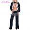 Wholesale Black Comfort Full Sleeve Navel Exposed ladies sexy crop top