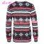 Hot Selling loose Christmas pattern blouse ladies latest design sweatshirt tunic tops