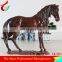 Attractive Lifelike Fiberglass Racing Horse