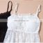 Viacin hot selling lace babydoll with cups /lace tops for girls