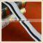 2016 Popular polyester cuff stripe ribbing in white and black color